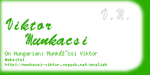 viktor munkacsi business card